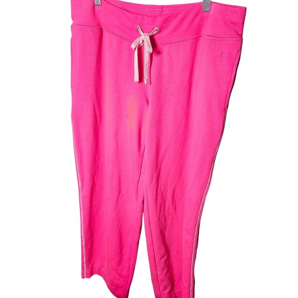 Danskin Now Womens Pink Drawstring Yoga Pants L/XL - Picture 1 of 5